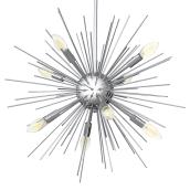 Starshaped Flushmount 8 Lights - 27.6 x 51'' - Chrome