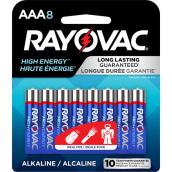 Rayovac High Energy Alkaline AAA Batteries (8-Pack)