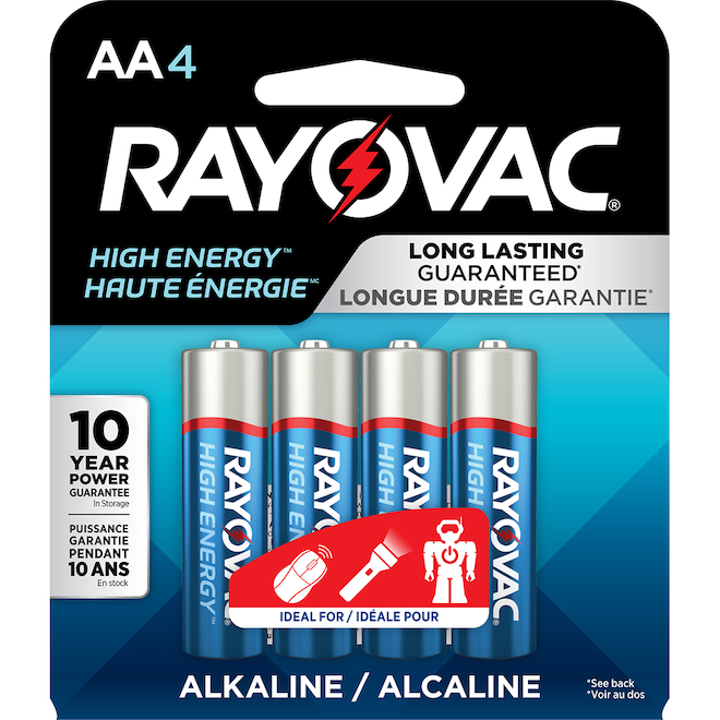 Rayovac High Energy Alkaline AA Batteries (4-Pack) | RONA