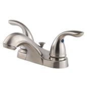 Pfister Classic Brushed Nickel 2-Handle WaterSense Bathroom Sink Faucet with Drain