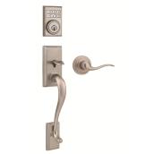 Weiser Hawthorne Satin Nickel SmartCode Electronic Handleset with Toluca Lever