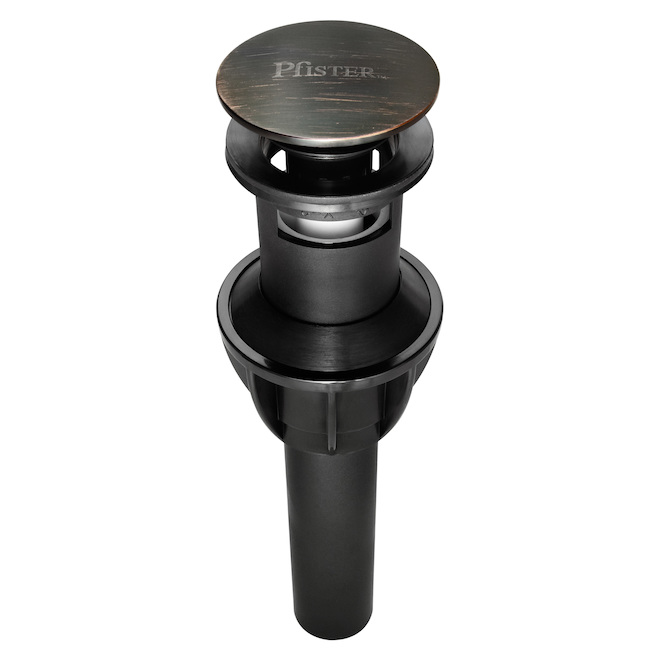 21/4in Dia x 9.53in L. Pfister Tuscan Bronze Push Button Decorative