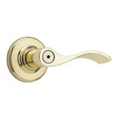 Weiser Belmont Polished Brass Privacy Lever Handle
