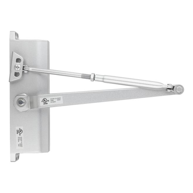 Ferme-porte commercial grade 3 chrome satinée de Tell, taille 3