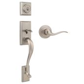 Weiser(R) Hawthorne Entrance Handleset - Brass - Satin Nickel