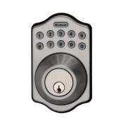 Kwikset Satin Nickel Arch Electronic Deadbolt with Lighted Keypad