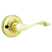 Weiser Belmont Right Hand Dummy Polished Brass Lever Door Handle