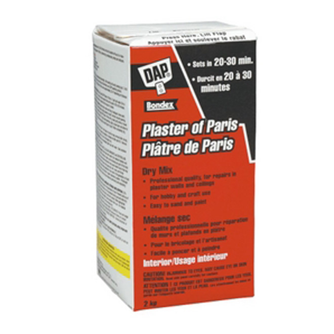 Plâtre de Paris DAP par Bondex mélange sec pour usage intérieur, 1.8 kg