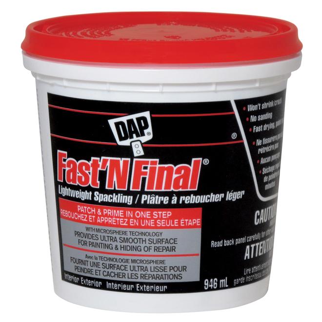 Bondex DAP Fast 'N Final 946-mL Indoor/Outdoor Lightweight Spackling