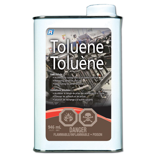 Ricochem Toluene - Highly Flammable - Oil-based - Low VOC - 946 mL