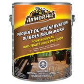 Préservatif pour bois Armor All, brun moka, pour l'extérieur, 3,78 L
