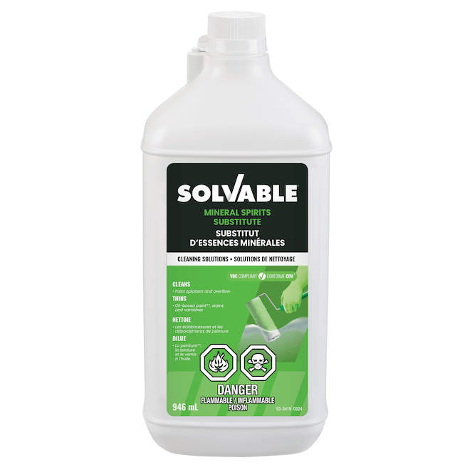 Substitut d'essences minérales Solvable, 946 ml