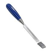 Record Professional Wood Chisel - Plastic Handle - Steel  Beveled Blade - 1 1/4-in W Blade