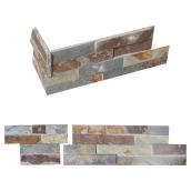 Ardoise murale en coin Ledgestone, multicolore