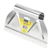 Richard CS V-Notch Adhesive Spreader - Cold Rolled Steel - Satin Finish - 9-in W x 3/8-in