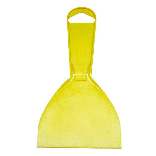 Richard Flexible Wall Scraper - High-Grade Polystyrene Plastic - Yellow - 3 15/16-in W