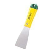 Richard Flexible Putty Knife - Yellow and Green - 2-in W High Carbon Steel Blade - 3 3/4-in L Polypropylene Handle