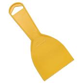 Richard Adhesive Spreader with Saw Tooth - Plastic - Yellow - 3-in W
