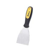 Richard Flexible Wall Paint Scraper - Black and Yellow - 3-in High-Carbon Steel - 4 3/4-in Ergo-Rubber Handle