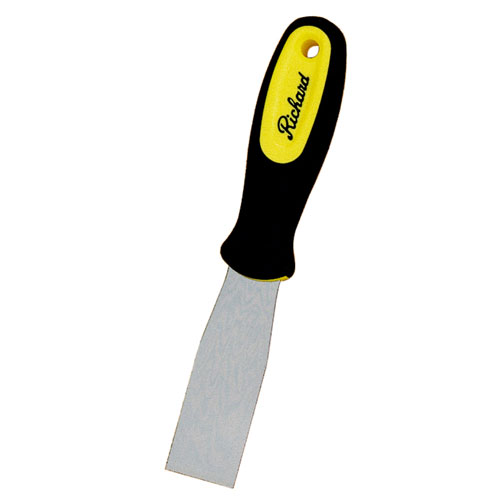 Richard Ergo-Grip Putty Knife - High-Carbon Steel Blade - Santoprene Handle - 1 1/4-in W