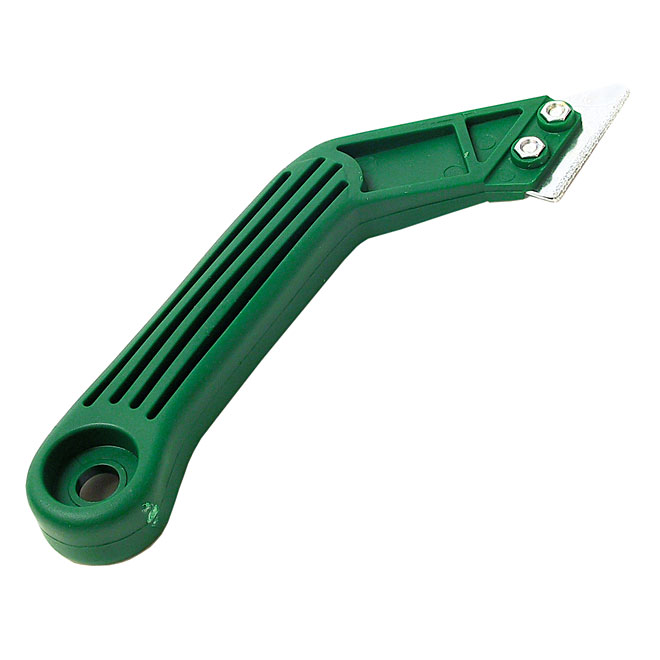 Richard Heavy-Duty Grout Rake - 2-in Tungsten Carbide Blade - Green Solid Plastic Handle - Cleans and Removes Old Grout