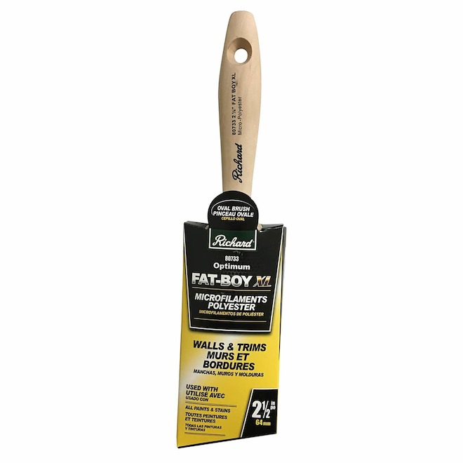 Richard Fatboy XL Wood Handle Angular Polyester Paint Brush - 2 1/2-in W - 1 Per Pack