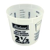 Pot pour mélange de peinture Richard, blanc, plastique  2,36 L