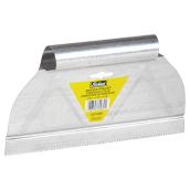 Richard Adhesive Steel Spreader - 1/16-in Square Notch - Ridged Blade - 9-in W