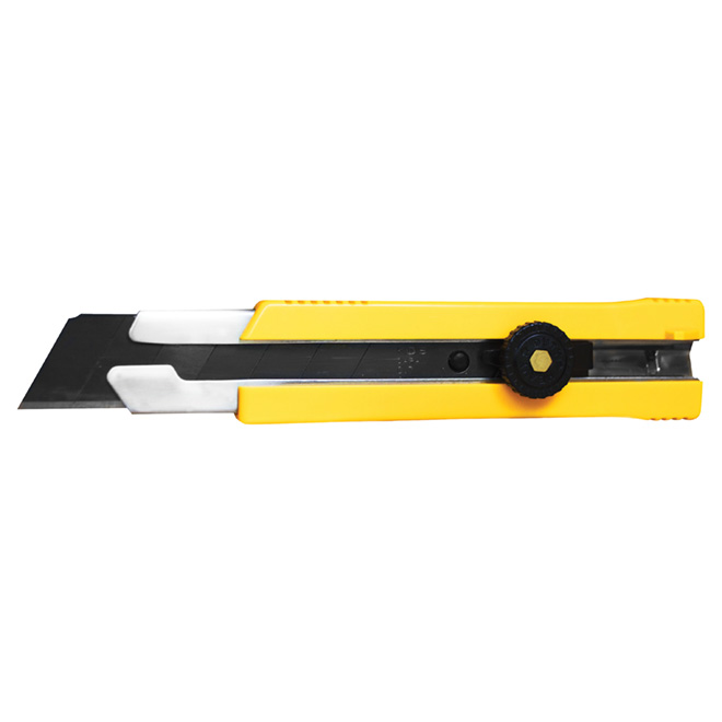 Richard Heavy-Duty Snap-Off Utility Knife - 25-mm - ABS Plastic and Steel - Yellow and Black