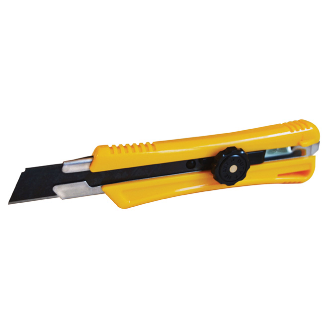 Richard Snap-Off Utility Knife - ABS Plastic Handle - Black Blade - 18-mm W  08829
