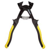 Richard Heavy-Duty Tile Nipping Pliers - Drop-Forged Steel - Tungsten Carbide-Tipped Jaws - Yellow and Black
