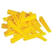 Richard Plastic Tile Leveling Wedges - Yellow - 96 Per Pack - 3/16-in to 7/16-in T