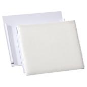 Tampon de rechange pour découpeur Richard, tissu, blanc, 4 po L. x 4 po l., paquet de 2