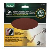 A. Richard Tools 2-Pack 9-in 150 Grit Radial Sanding Sheets
