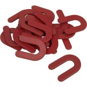 Richard 140-Pack 1/8-in Red Plastic Shim Horseshoe for Ceramic