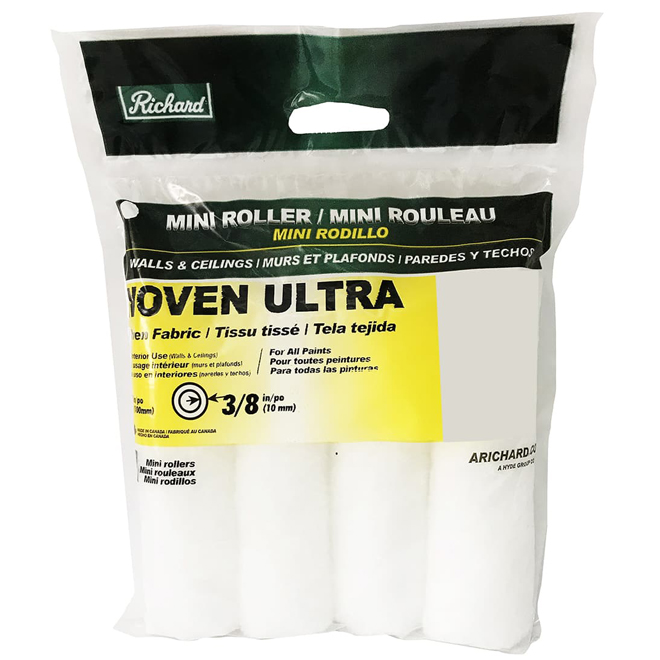 Richard Tools 4-Pack 3/8-in Woven Fabric Mini Rollers
