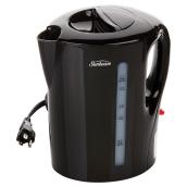 Bouilloire électrique, cordon amovible, 1,7 l, noire