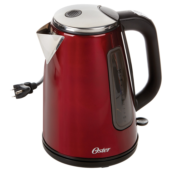 Oster Electric Kettle - 360° Base - 1.7-L - Candy Apple Red
