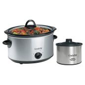 Crock-Pot Oval Slow Cooker with Dipper, Stainless Steel - 4.7-L