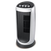 Ventilateur-tour miniature ovale, 12'', noir et argent