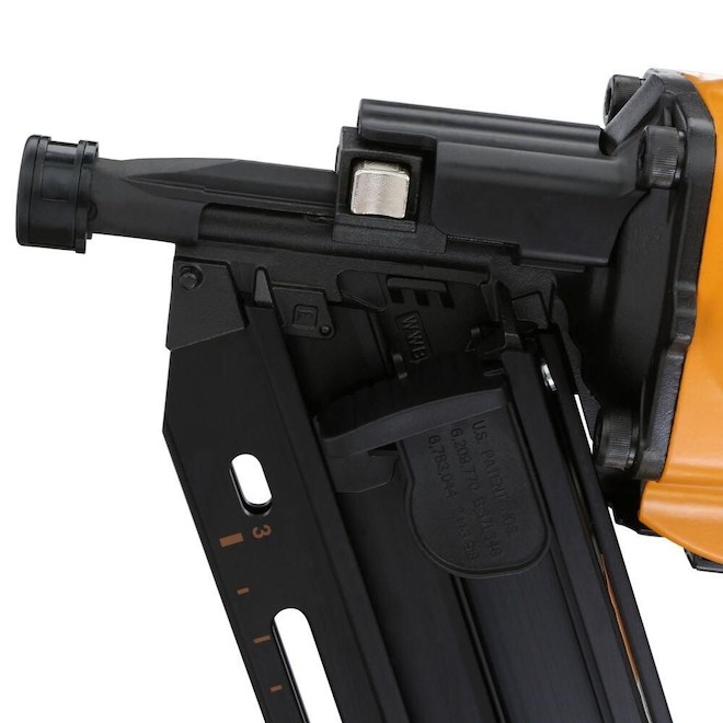 Bostitch 28° Industrial Framing Nailer - Push-Button Depth Adjustment - 16-in Layout Indicator - Lightweight