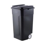 Rubbermaid 189-L Capacity Refuse Container - Black Plastic