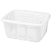 Rubbermaid Laundry Basket - White Plastic
