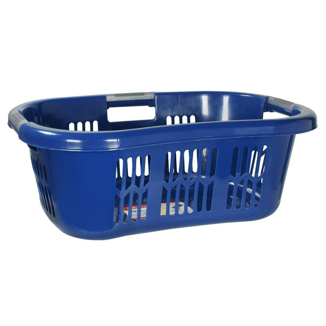 blue laundry basket