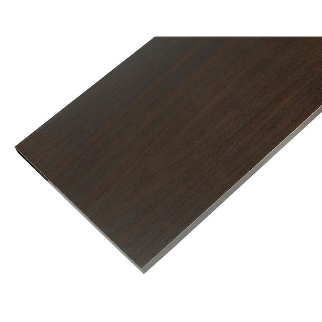 Rubbermaid Laminate Shelf Board Expresso 8-in x 36-in