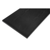 Rubbermaid planche à étagères en stratifié noire 12 po x 72 po