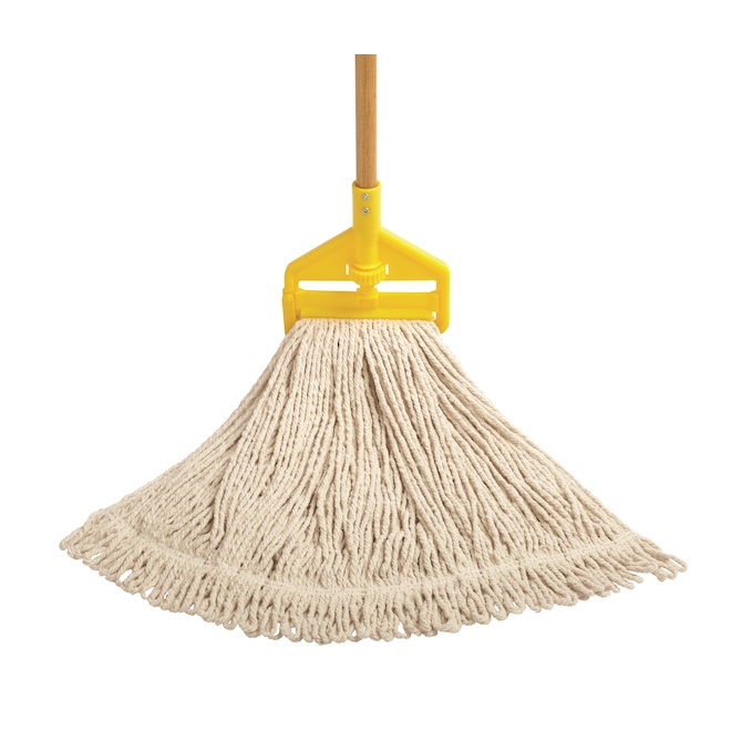 Rubbermaid Complete Mop Combo with Wooden Handle and Coton Head