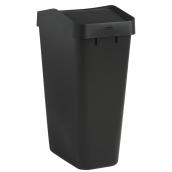 Rubbermaid 12.2-gallons Black Plastic Garbage Can - Swing Lid