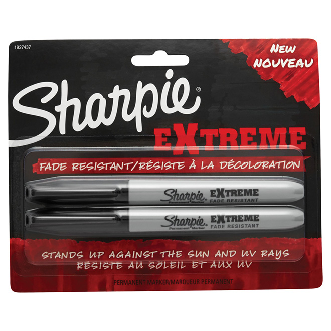 Sharpie Extreme Permanent Markers - Black - 2-Pack