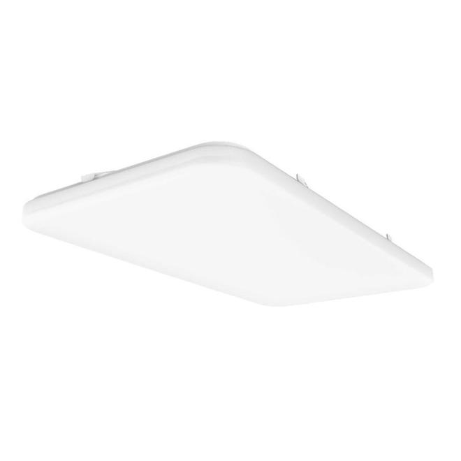 Good Earth Lighting Basic 27.95-in W Matte White Flush Mount Light